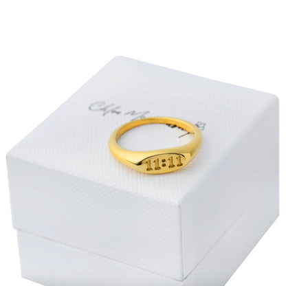 11:11 Angel Number Ring