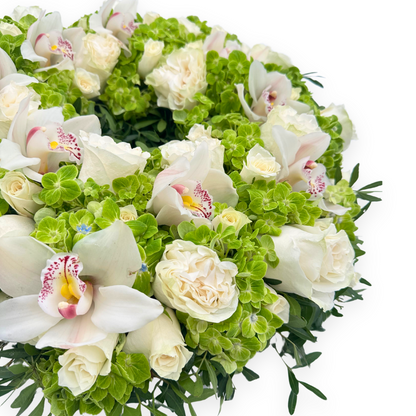 Orchids and Roses Wreath